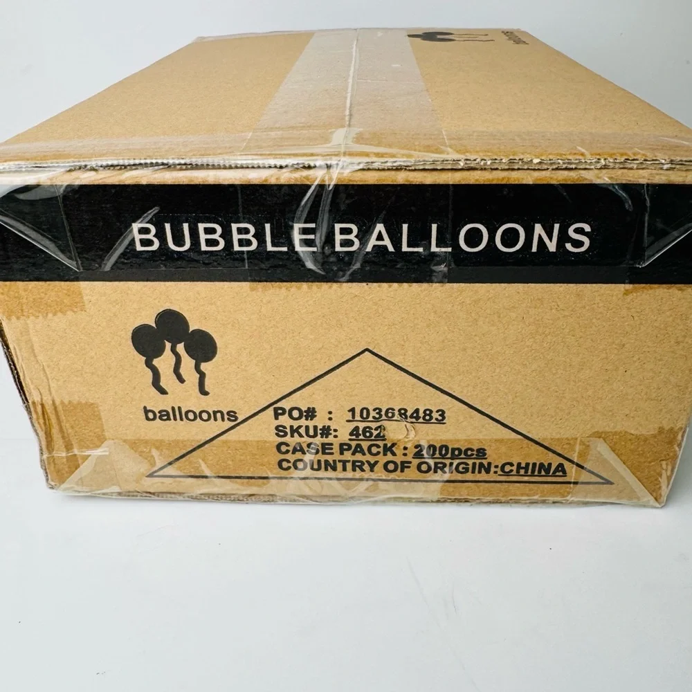Lot of 200 Bubble Balloons 12” Clear Transparent Plastic Bobo Crystal Clear